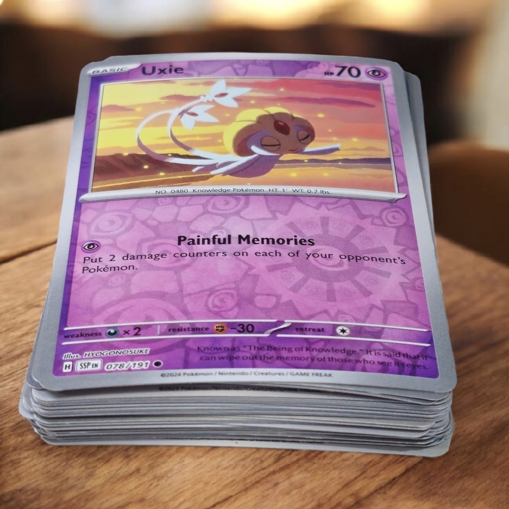 Random Japanese Mystery Pokemon Card Stack 40 Cards Some Foils